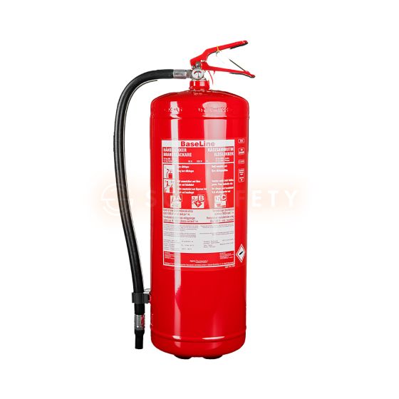 Brannslukker 12kg ABC pulver Baseline front rød