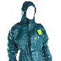 Sidebilde med hette AlphaTec 4000 111 engangsdress