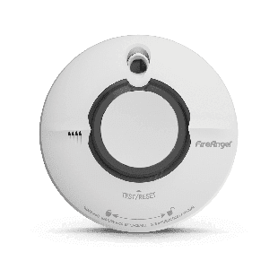 Røykvarsler/ brannalarm Wi-Safe2 front hvit stående