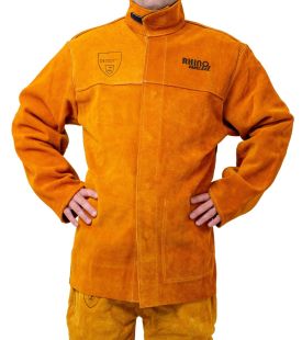 Sveisejakke i skinn, Kevlar sømmer, innerlomme. CE-godkjent til ISO11611 L