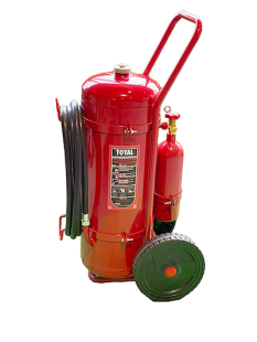 Pulvertralle 50 kg med 5 m slange | ABC Total aggregat
