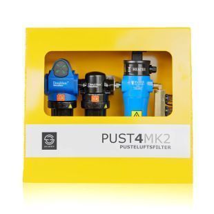 Filterkasse for pusteluft - 4 uttak og varmer 