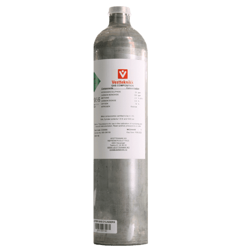 Testgass o2, ch4, co2, co, h2s 