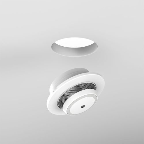 Cavius innbyggningsbrakett med varsler og hull i taket