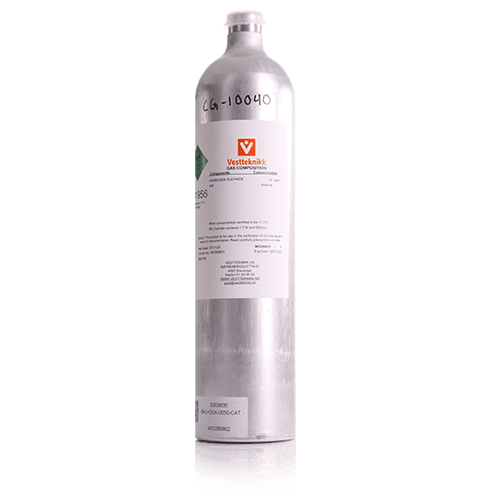 Testgass hydrogensulfid (H2S) 50 PPM