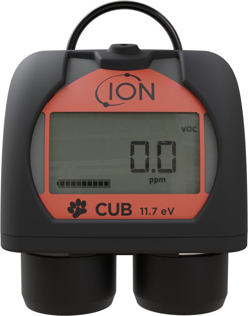 gassmåler for voc cub sort og rød gassvarsler